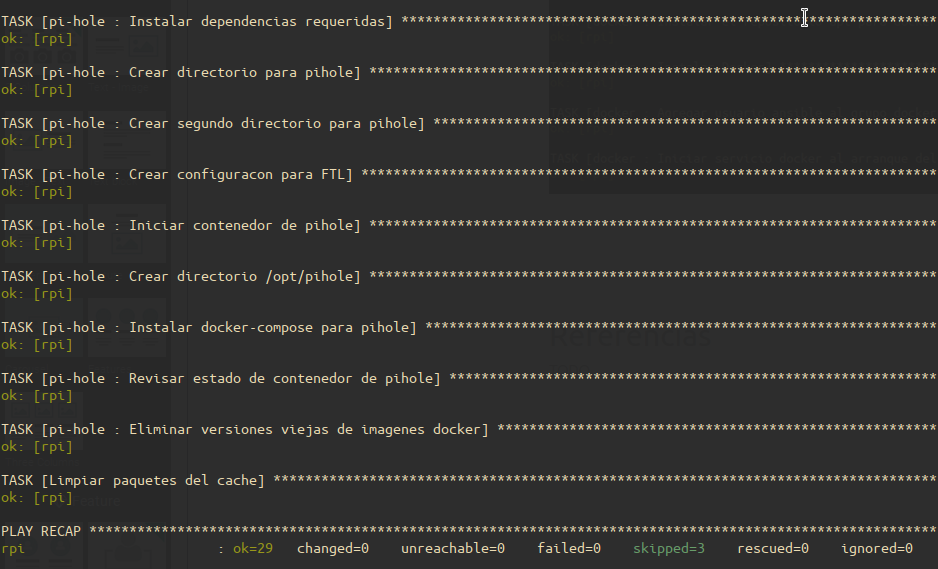 Ansible role pi-hole deploy 3