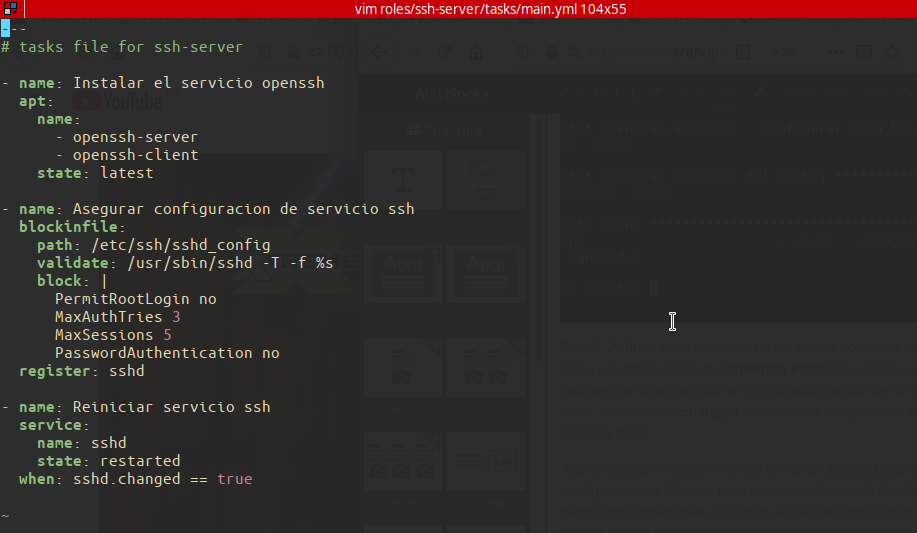Ansible playbook ssh tasks